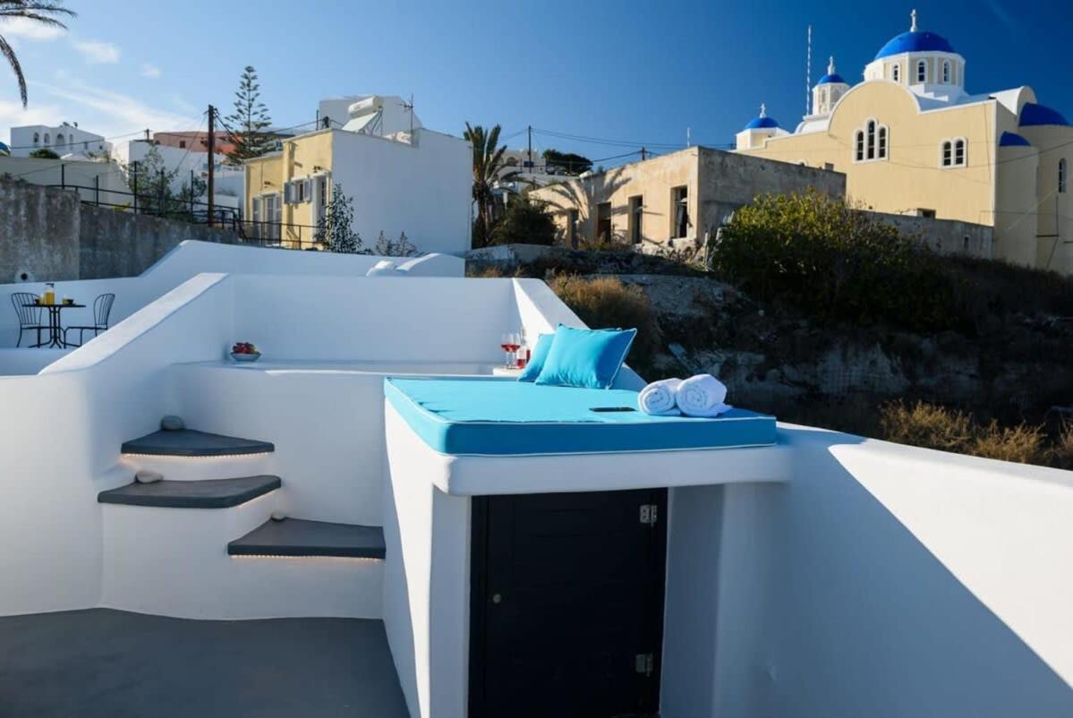 דירות סנטוריני Santorini Traditional Apt With Private Hot Tub מראה חיצוני תמונה